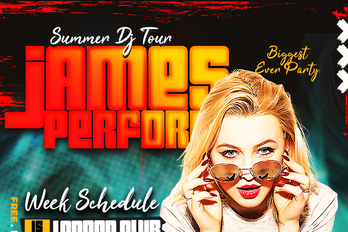 Dj Perform Date Banners PSD Template, a Social Media Template by studioflyers.com (Photo 4 of 4)