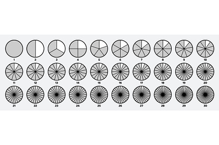 Segmented circles. Circular