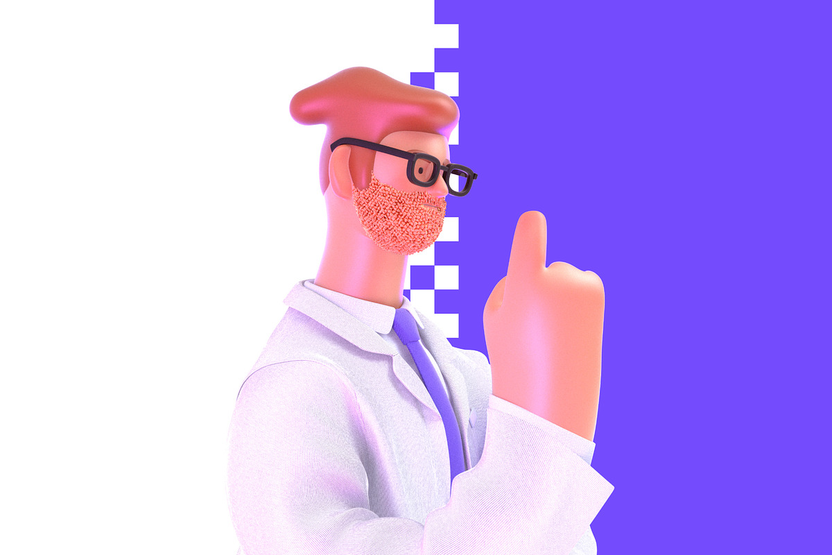 Doctor, 3D illustrations set, a Healthcare Illustration by Grivina's shop (Photo 8 of 19)