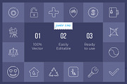 Sign Line Icons V2, an Outline Icon by Jumbo Icons (Thumbnail 2 of 5)