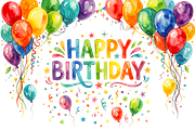 Happy Birthday to you text Clipart, a Decorative Illustration by VetalStock (Thumbnail 5 of 12)