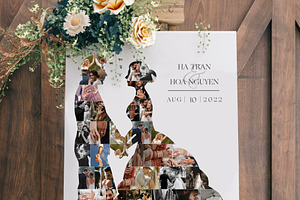 Bride and Groom photo collage, a Flyer Template by AIW SOLUTIONS