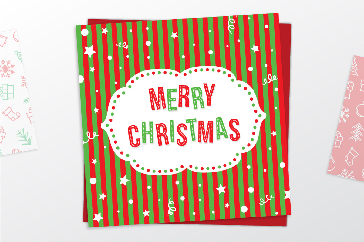 Christmas patterns + greeting card, a Pattern Graphic by Evgeniya Dzhumm (Photo 3 of 3)