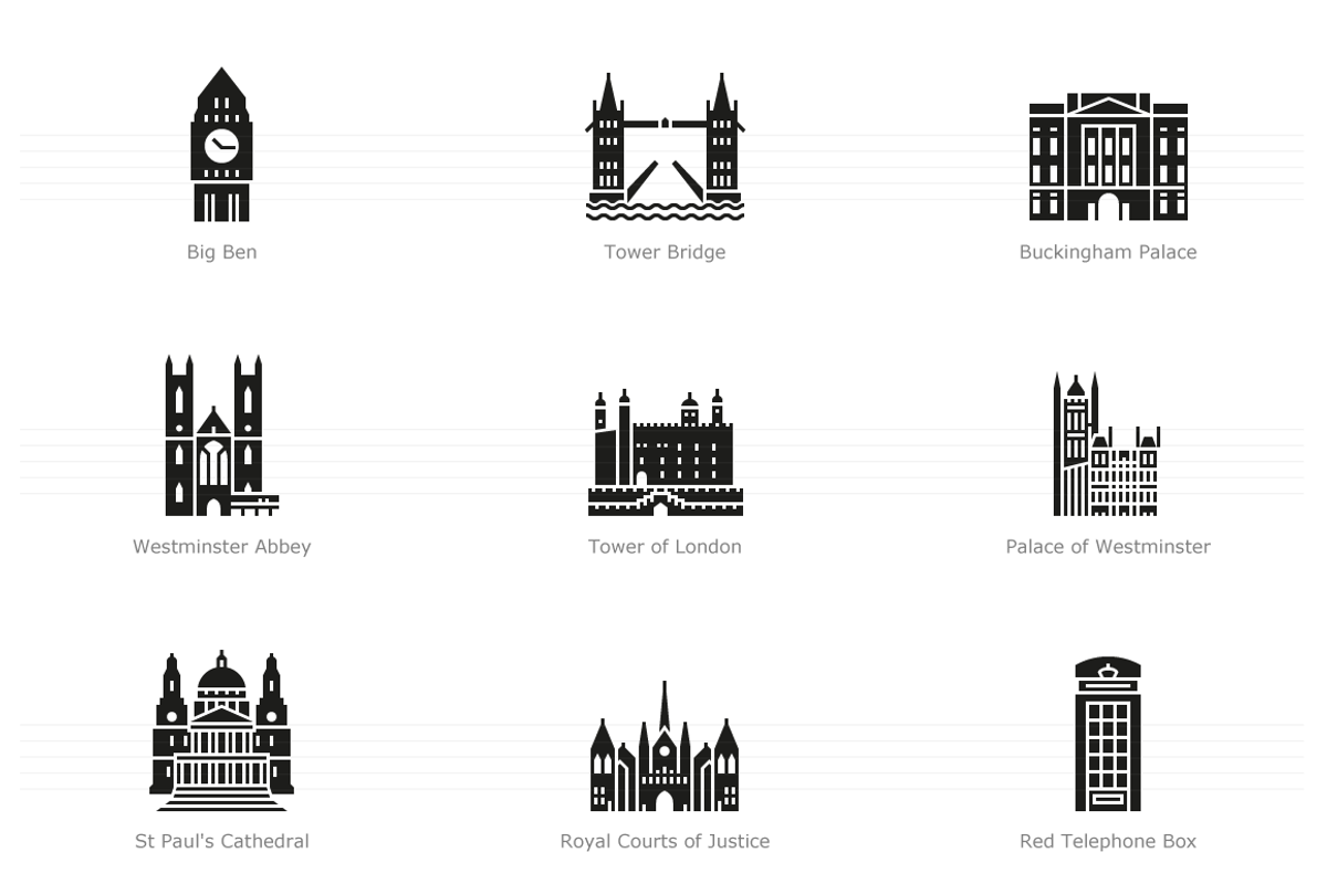 Landmarks of the UK - London, a Duotone Icon by Jozsef Balazs-Hegedus (Photo 4 of 6)