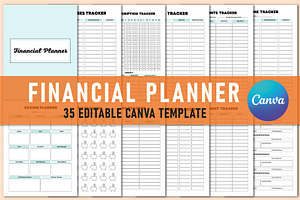 Editable Financial Planner For Canva