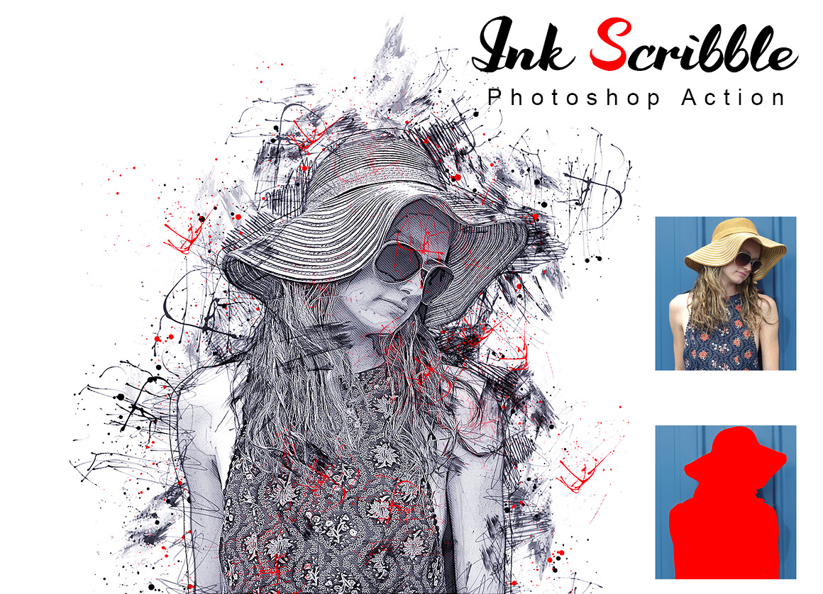 Ink Effect Photoshop Action Bundle, an Action Add-On by Studio Retouch (Photo 20 of 23)