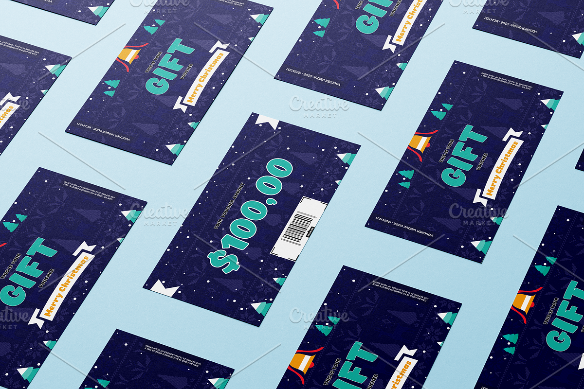 Christmas Voucher 02, a Card Template by Tzochko (Photo 5 of 5)