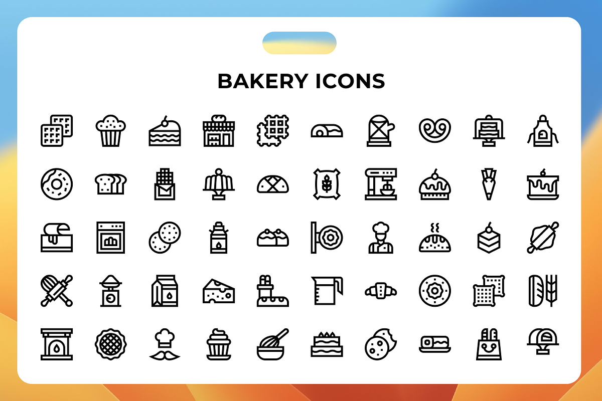 Bakery Icons, a Duotone Icon by Wencory (Photo 1 of 3)