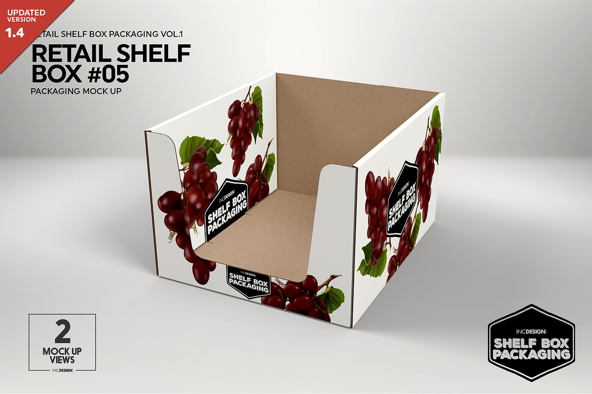 Retail Shelf Box 05 Packaging Mockup, a Packaging Mockup by INCDesign (Photo 1 of 5)