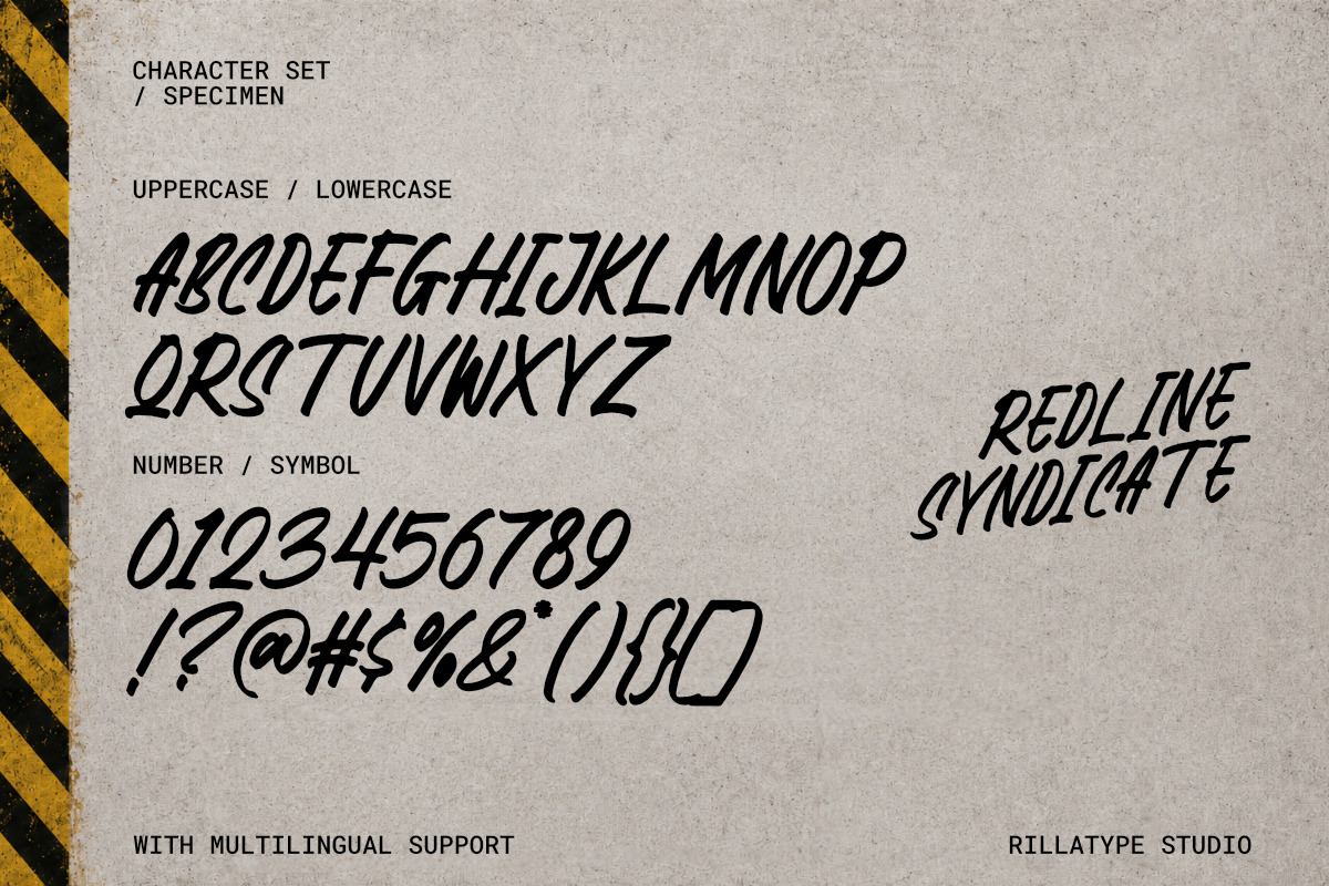 Redline Syndicate Display Font, a Handwritten Font by Rillatype (Photo 7 of 9)