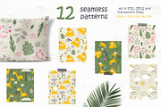 Giraffes Clipart & Pattern, a Background Graphic by Nafanya (Thumbnail 6 of 9)