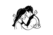 Couple Love Silhouette Bundle, an Illustration by jahid234 (Thumbnail 30 of 48)