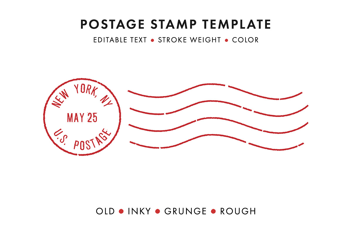 Postage Stamp Template Set (Updated), an Object Graphic by Krafti Lab (Photo 4 of 14)