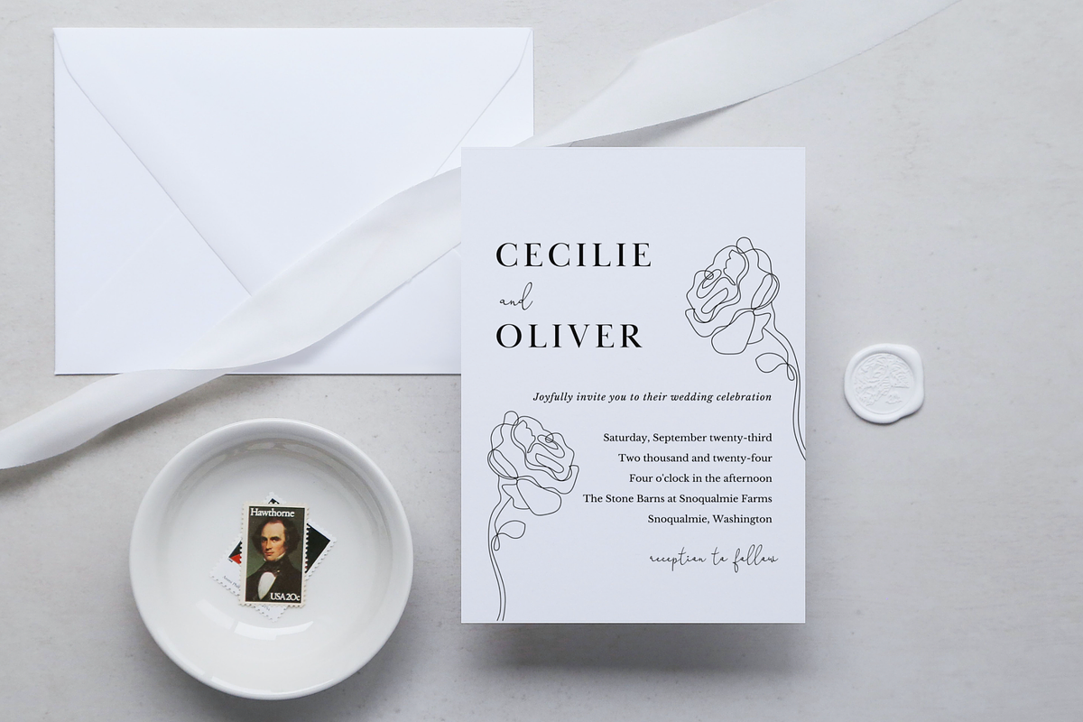 Editable Wedding Invitation, an Invitation Template by ForeverPrint (Photo 2 of 9)