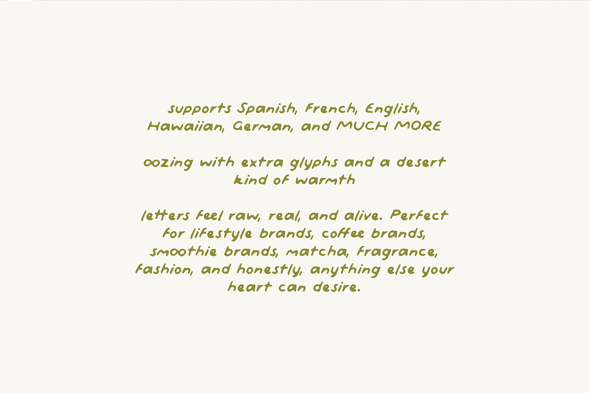 Agave Syrup - Handlettered Font, a Handwritten Font by MEG BURK CHOI (Photo 2 of 3)
