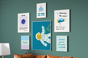 Space Children's Quotes Poster Print, an Object Graphic by digitalsbydepi (Thumbnail 1 of 9)