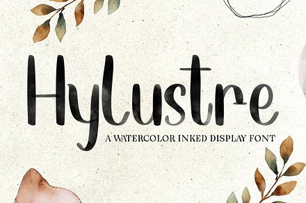 Hylustre - Watercolor Inked Display
