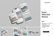 Social Media Post Mockup, a Device Mockup by ZifaraDesign (Thumbnail 1 of 11)