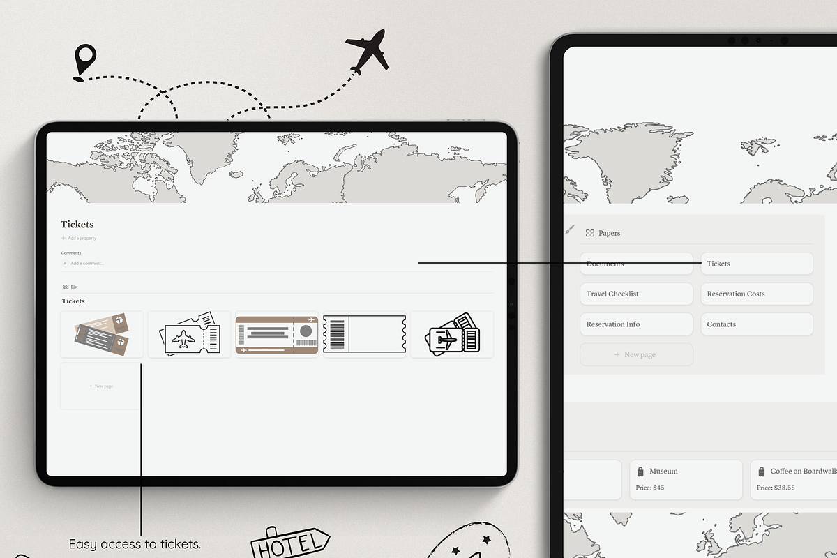 Notion Travel Planner, a Websites & App Template by Asha Glenn Design Studio (Photo 5 of 11)