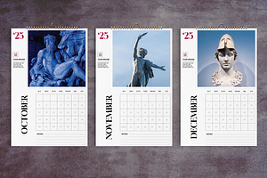 Art Gallery Wall Calendar 2025