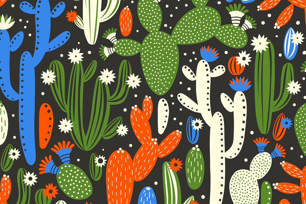 Cacti, a Pattern Graphic by Mona Monash (Photo 5 of 7)