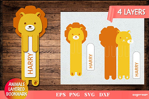 Animals Bookmark SVG Bundle