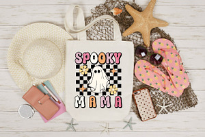 Retro Spooky Mama Svg