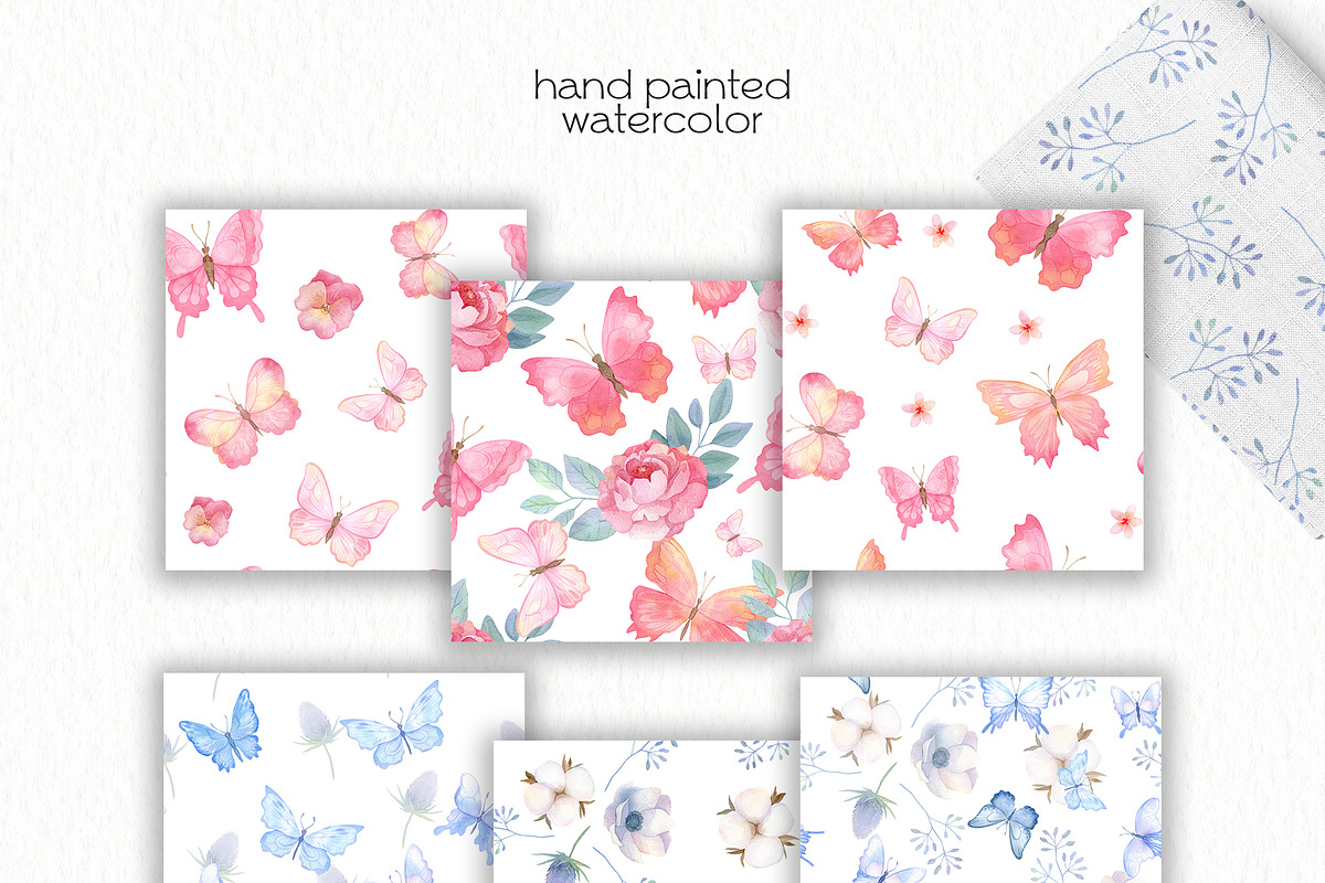Watercolor Butterfly ClipArt, an Animal Illustration by OllyKo Art (Photo 5 of 7)