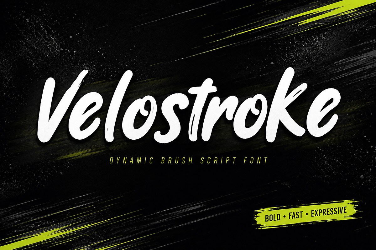 Velostroke – Brush Script Font, a Slab Serif Font by Wow Magic (Photo 1 of 4)