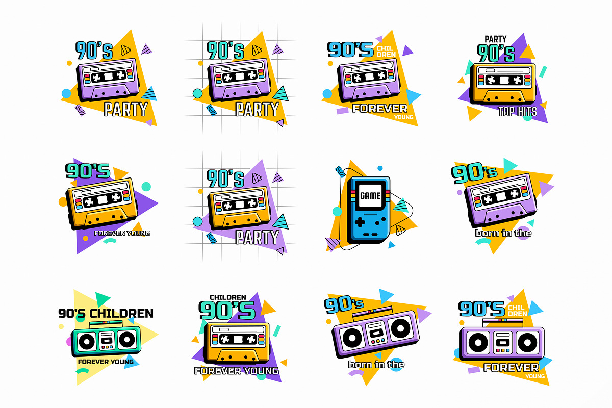 The 90's vintage objects., a Decorative Illustration by Nomber_86 (Photo 2 of 2)