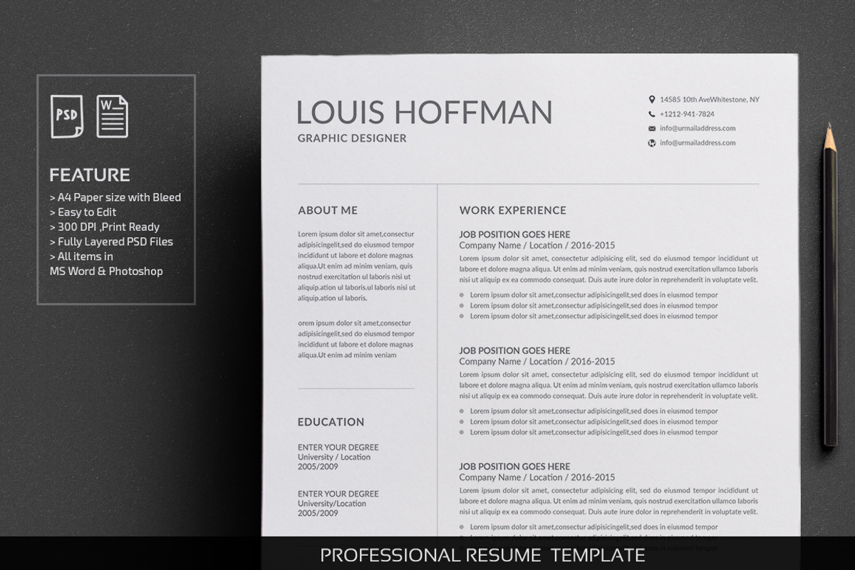 Resume/CV, a Resume Template by deviserpark (Photo 5 of 5)