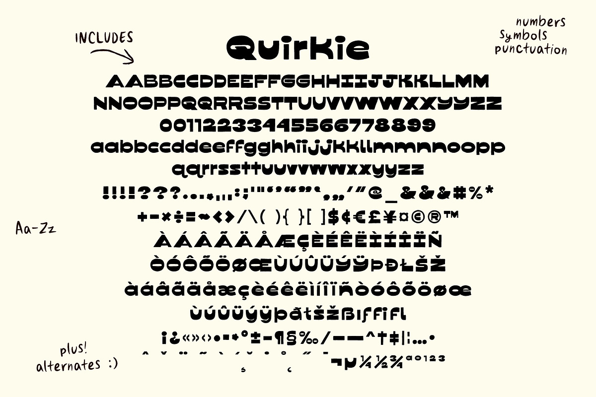 Quirkie - Odd Contrast Font, a Font by Studio Funshop by Kelli (Photo 11 of 11)