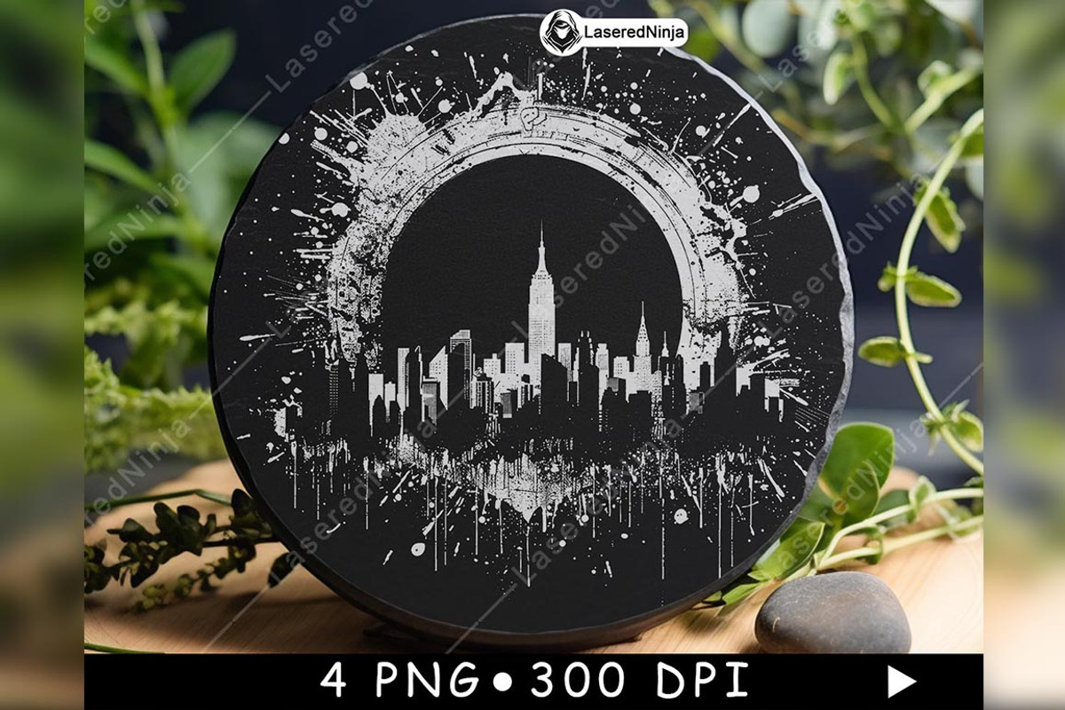 New York Logo City Skyline Urban, a Background Graphic by LaseredNinja (Photo 4 of 7)