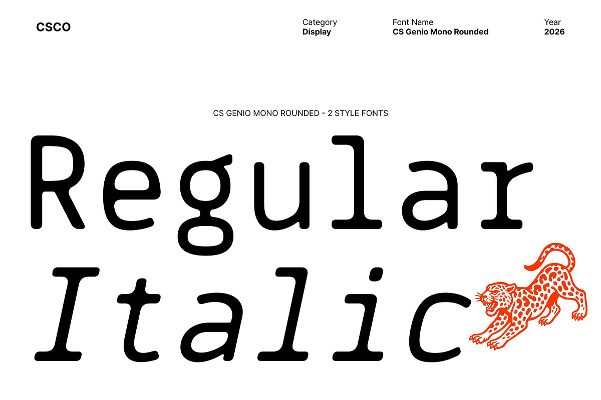 CS Genio Mono Rounded, a Sans Serif Font by Craft Supply Co. (Photo 4 of 8)