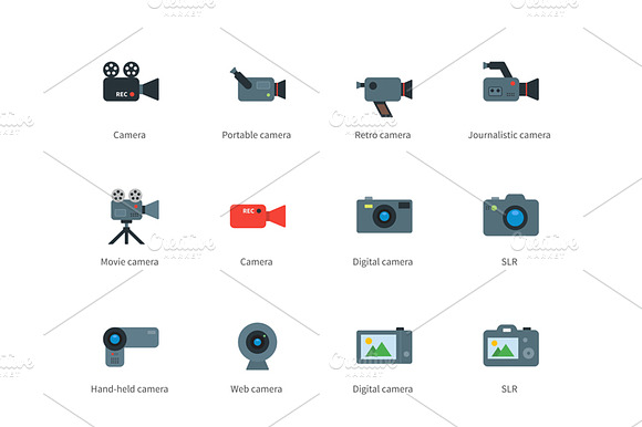 Camera Color Icons