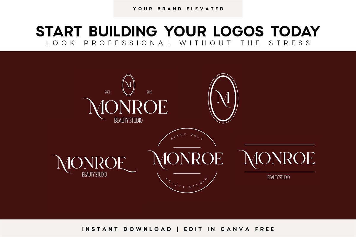 Luxury Beauty Logo Kit | Canva, a Branding & Logo Template by BrandhavenStudio (Photo 10 of 10)