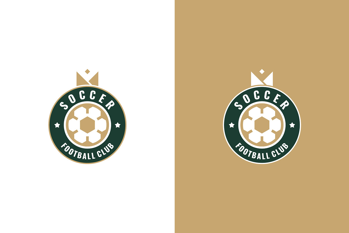 Set of Football Badge with shield, a Branding & Logo Template by Lucky Creative (Photo 5 of 5)
