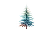 Watercolor Christmas Tree Clipart, an Illustration by CrexoraLab (Thumbnail 2 of 5)