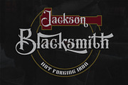 Justile + Extra Logos Template, a Blackletter Font by McJer.Studio (Thumbnail 8 of 11)