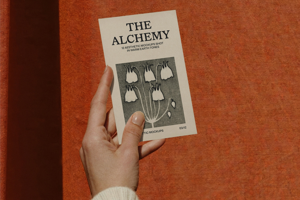 the alchemy : 12 editorial mockups, an Advertising Mockup by Made by Attic (Photo 5 of 5)