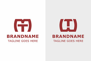 Letters MT and WT Simple Modern Logo, a Branding & Logo Template by Pray Art Design Studio
