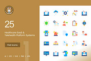 Healthcare SaaS & Telehealth Icons, a Solid Icon by IconBunny (Thumbnail 1 of 2)