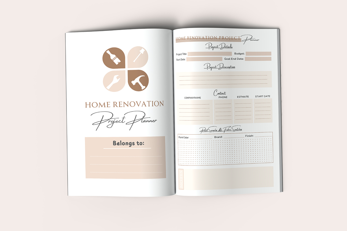Home Renovation Project Planner, a Templates & Theme by KDPISH (Photo 2 of 4)