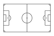 Soccer Football Field Minimalist, a Sport Illustration by Saba Vector (Thumbnail 4 of 4)
