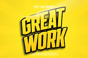 Great work bold 3d text effect, a Layer Style Add-On by AP Market (Thumbnail 2 of 2)