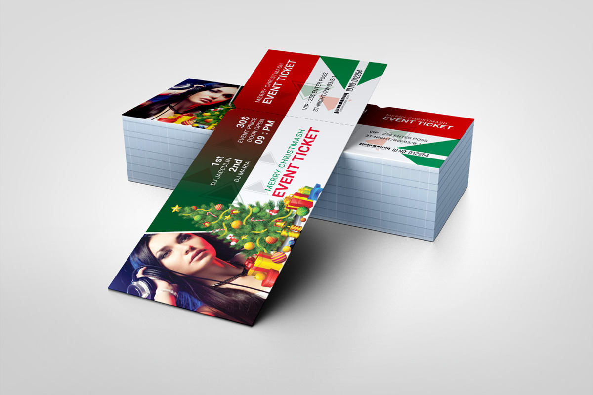 Premium Event Ticket Template, a Card Template by BrandlyTemplate (Photo 3 of 3)