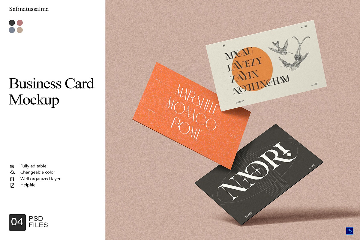 Business Card Mockup, a Product Mockup by Sweetdady (Photo 1 of 5)
