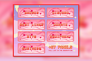 74x Hearts Pixel Panels for Twitch, an Illustration by Custom Fonts & Patterns (Thumbnail 6 of 7)