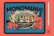 Monomania Liners for Procreate, a Brush Add-On by True Grit Texture Supply (Thumbnail 1 of 7)