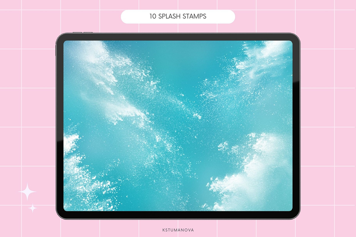 Procreate water sea, waves brushes, a Brush Add-On by KsTumanova (Photo 6 of 7)